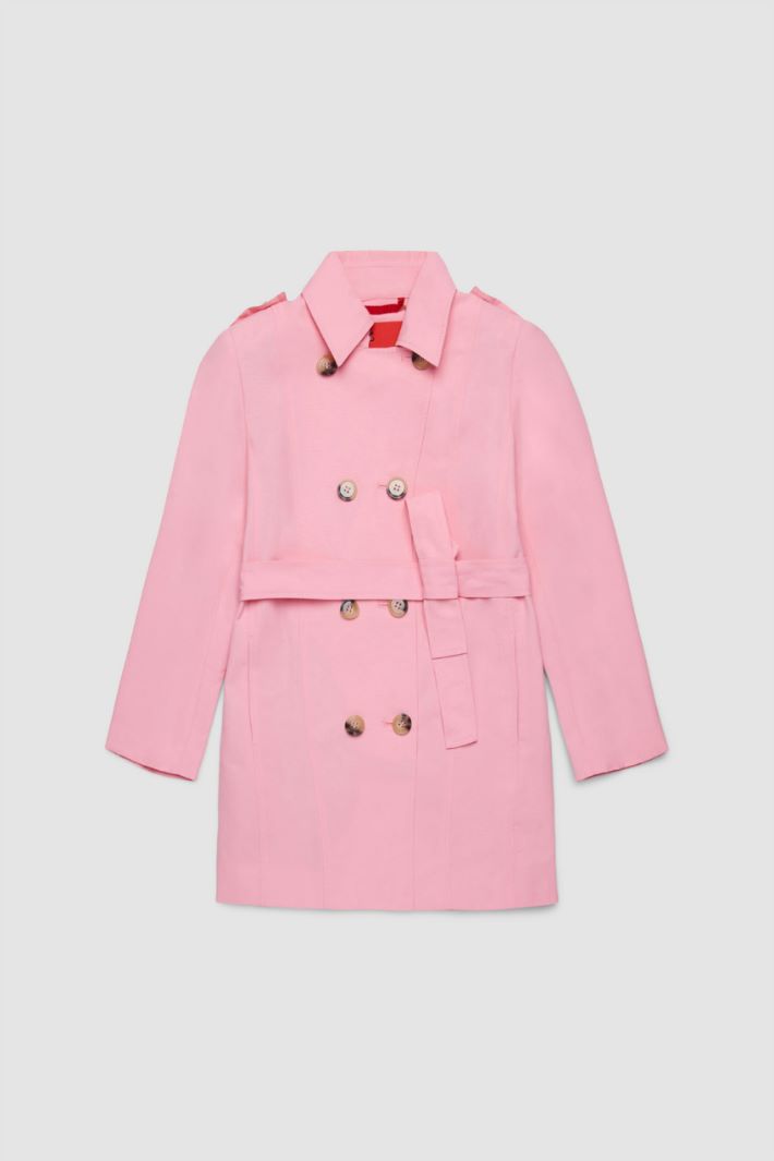 Double-Breasted Ottoman Trench Coat Intrend