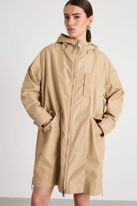 Parka in duchesse tecnico