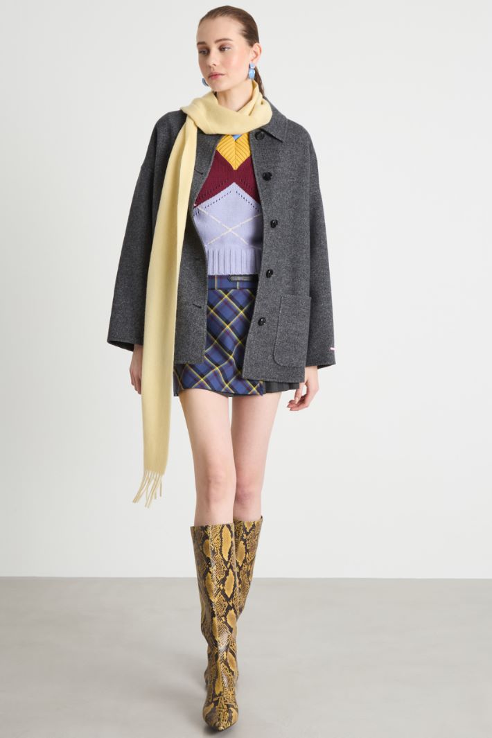 Longline wool jacket Intrend