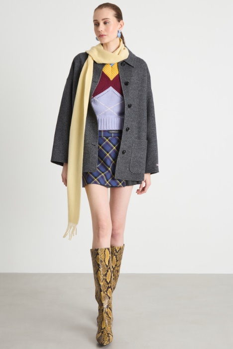 Longline wool jacket Intrend