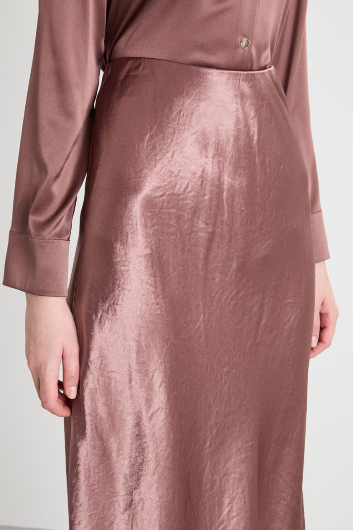 A-line satin skirt Intrend - 3
