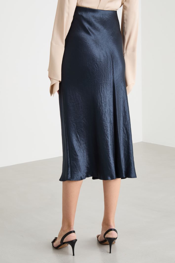 A-line satin skirt Intrend - 4