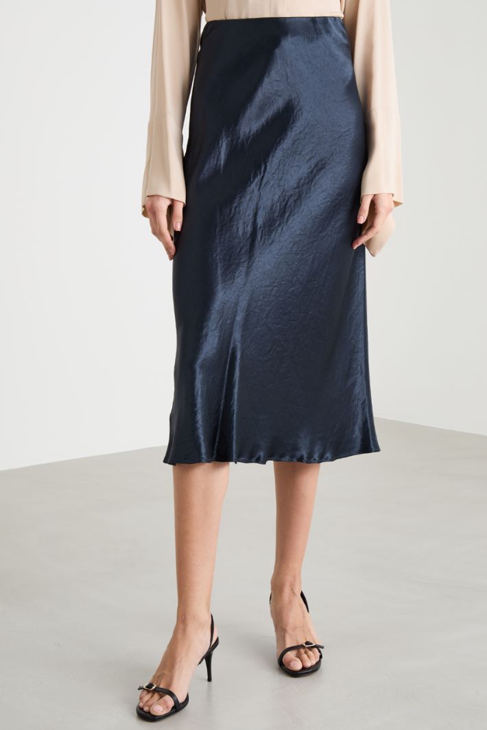 A-line satin skirt Intrend - 2