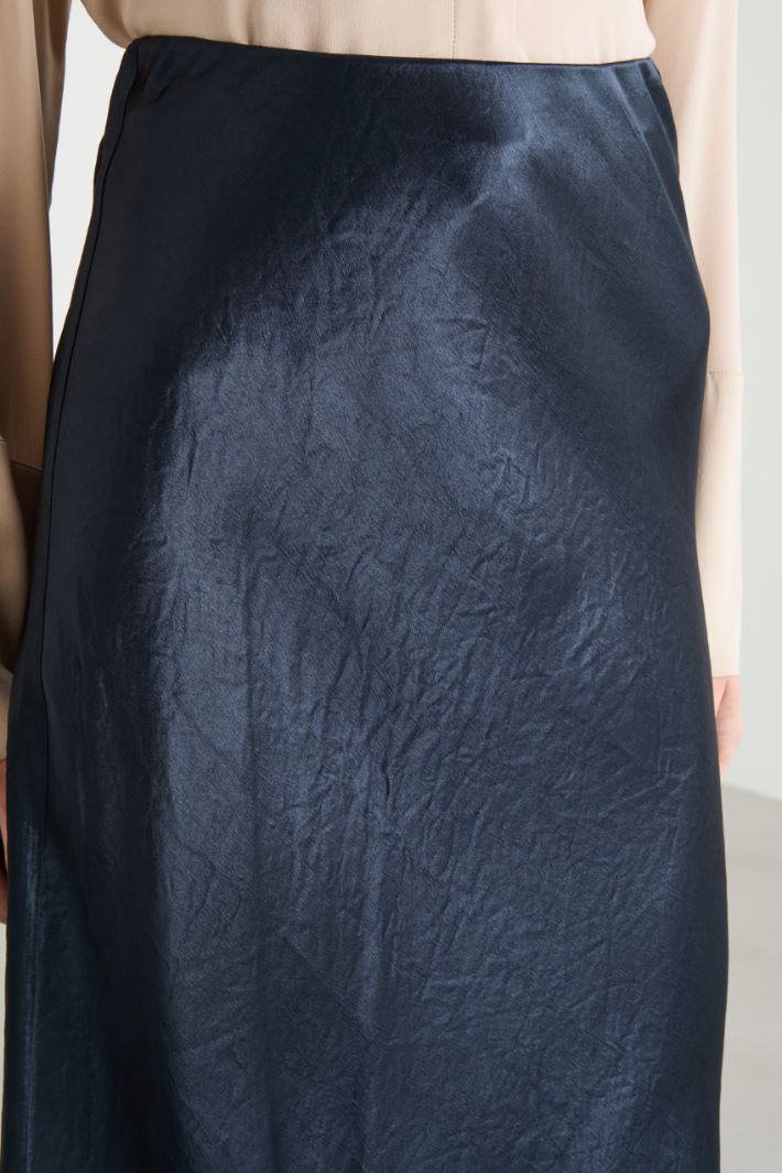A-line satin skirt Intrend - 3