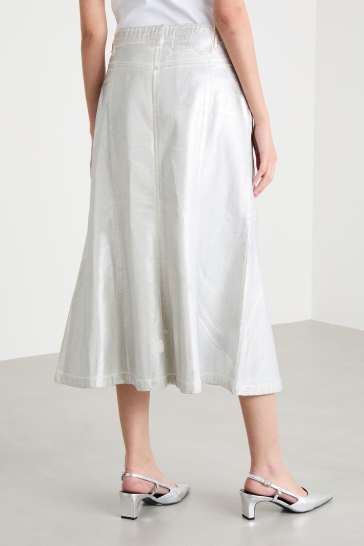 Laminated midi skirt Intrend - 4