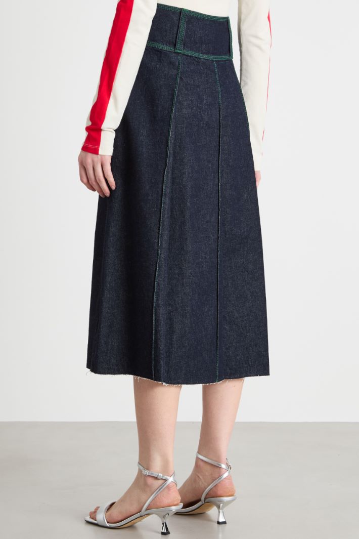 Pleated midi skirt Intrend - 4