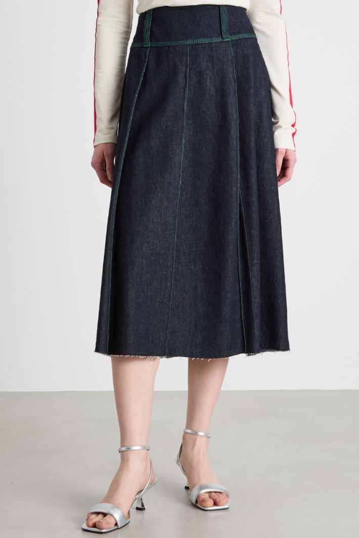 Pleated midi skirt Intrend - 2