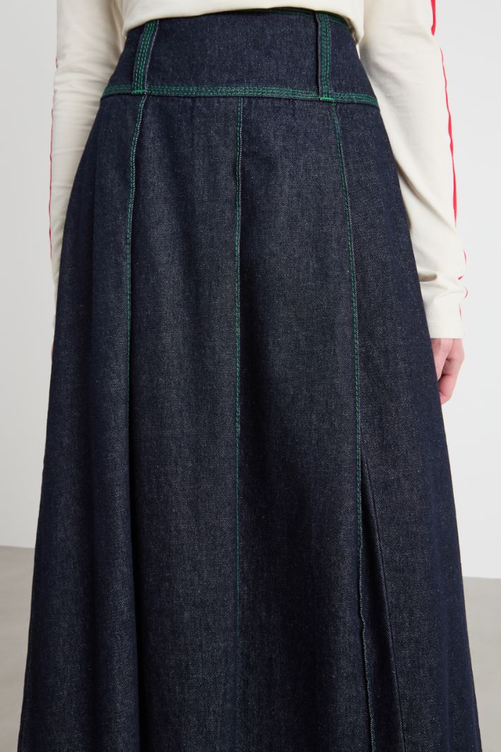 Pleated midi skirt Intrend - 3