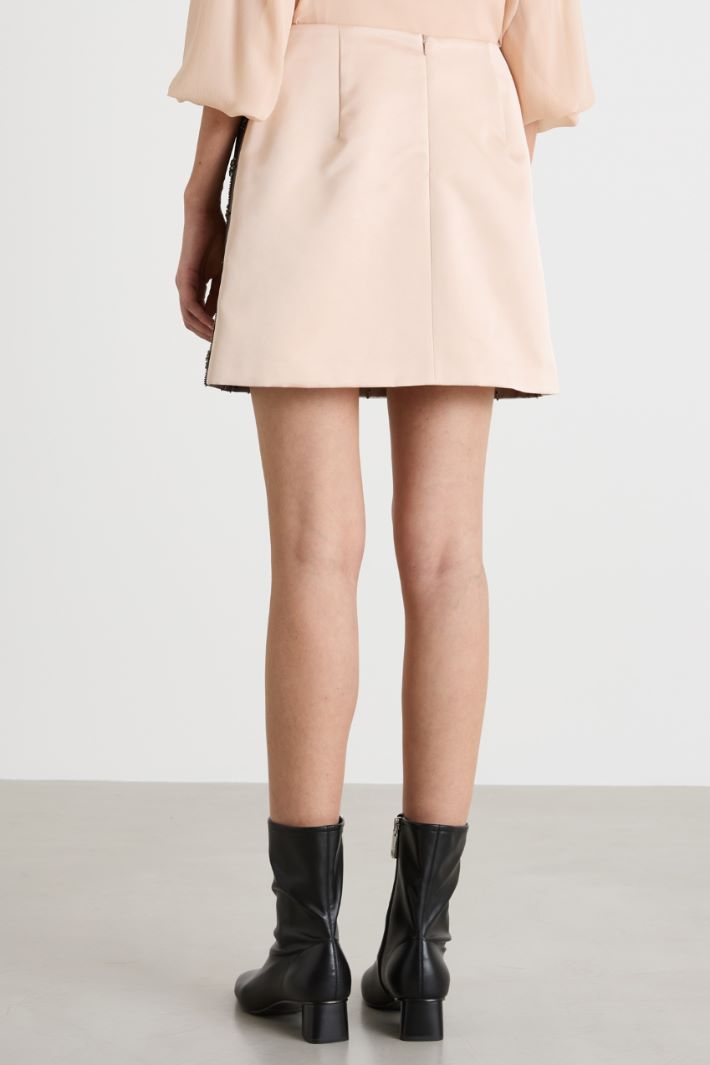 Minigonna in tulle ricamato Intrend - 4