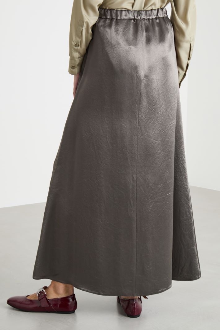 Satin maxi skirt Intrend - 4