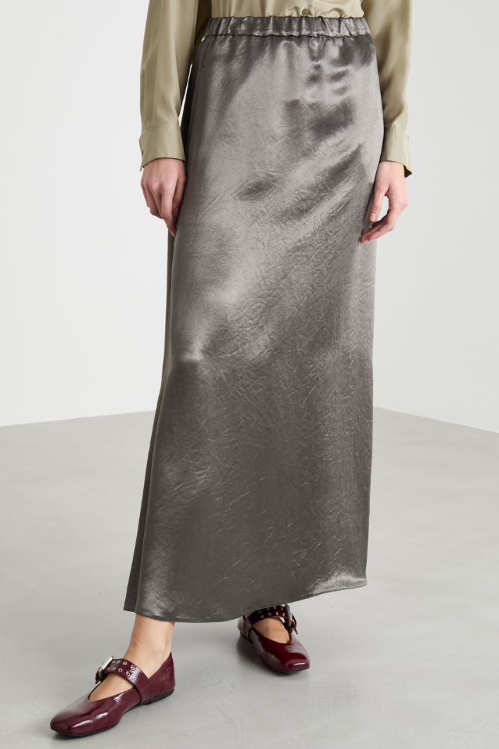 Satin maxi skirt Intrend - 2