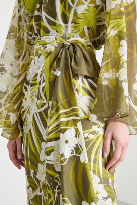 Falda pareo estampada