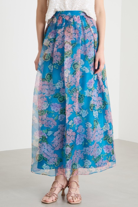 Gonna lunga in organza