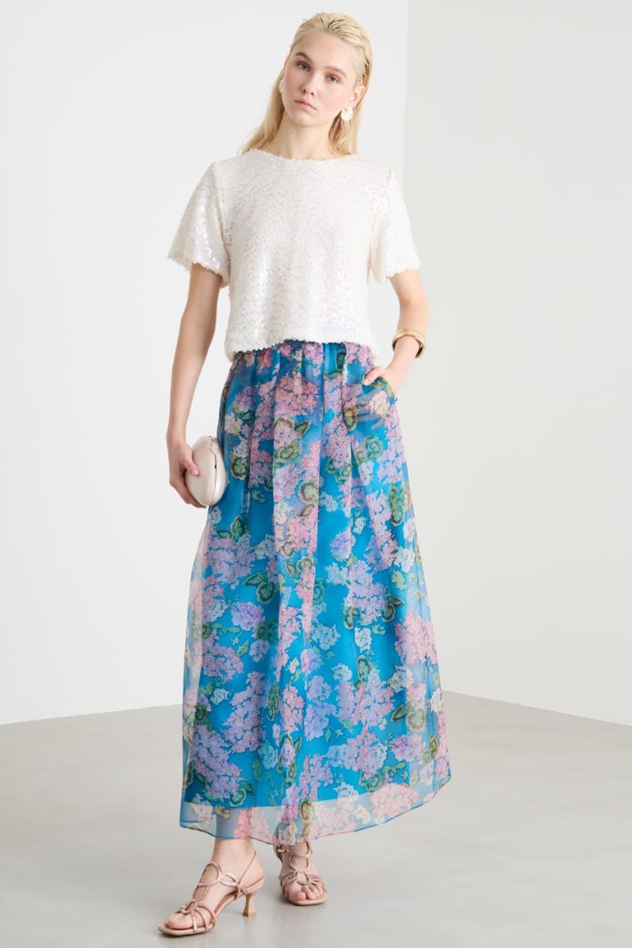 Long organza skirt Intrend