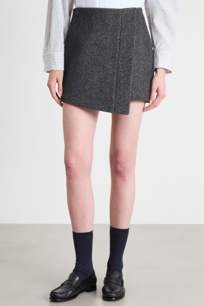 Mock-wrap miniskirt Intrend - 2