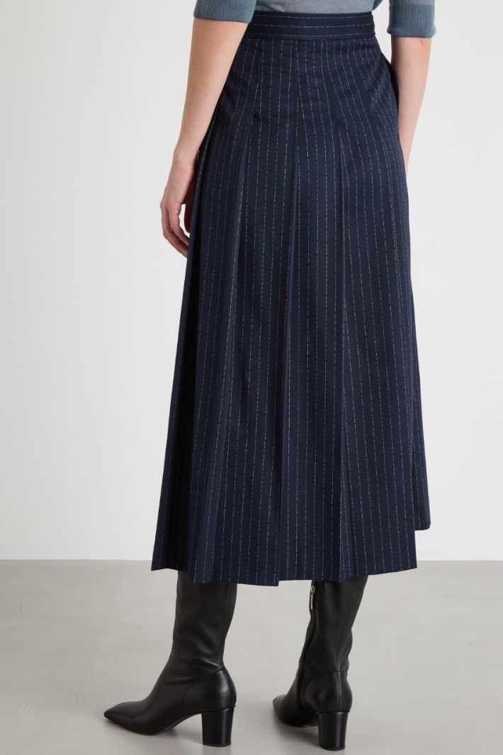 Flannel midi skirt Intrend - 4