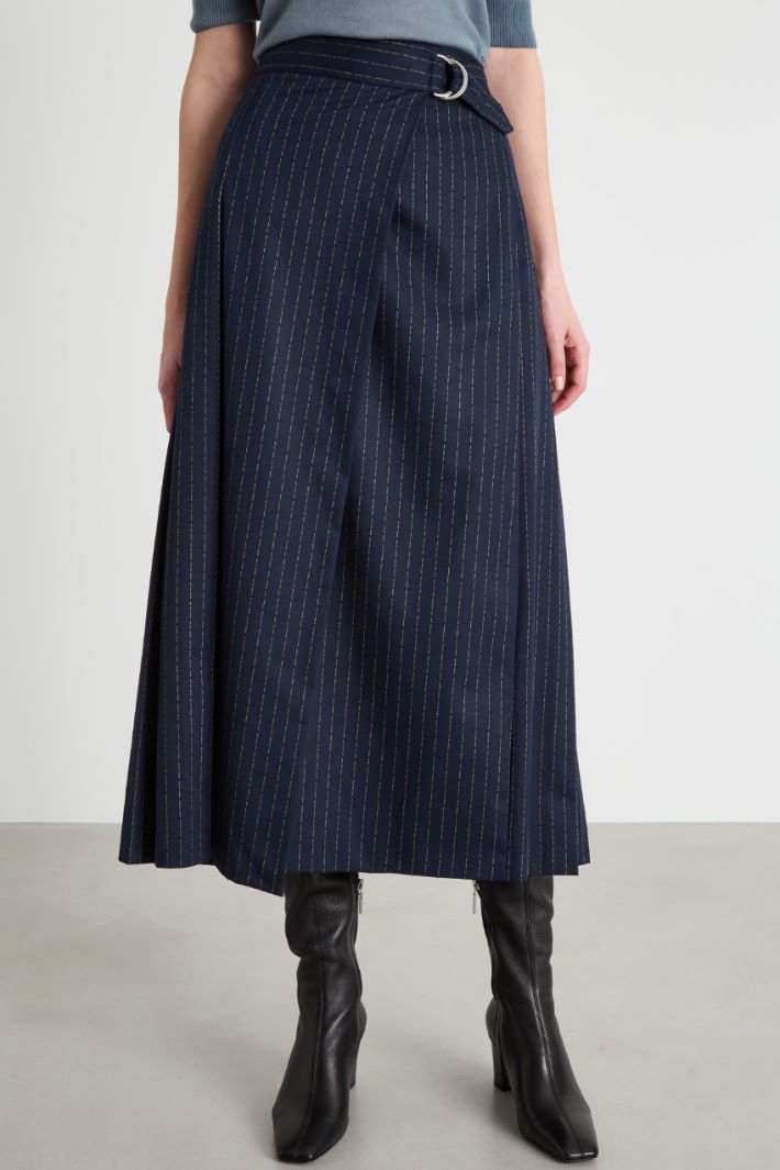 Flannel midi skirt Intrend - 2