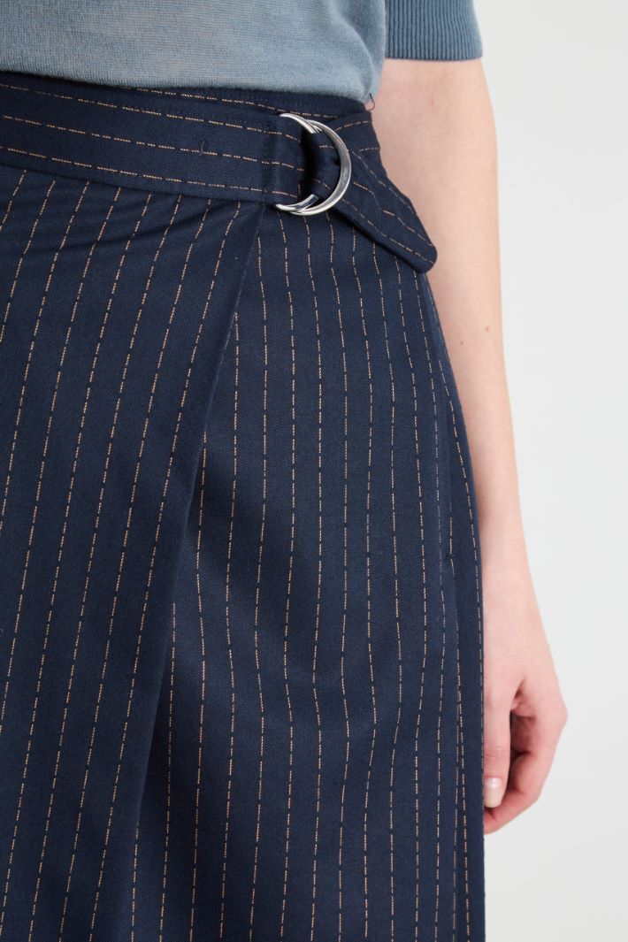 Flannel midi skirt Intrend - 3