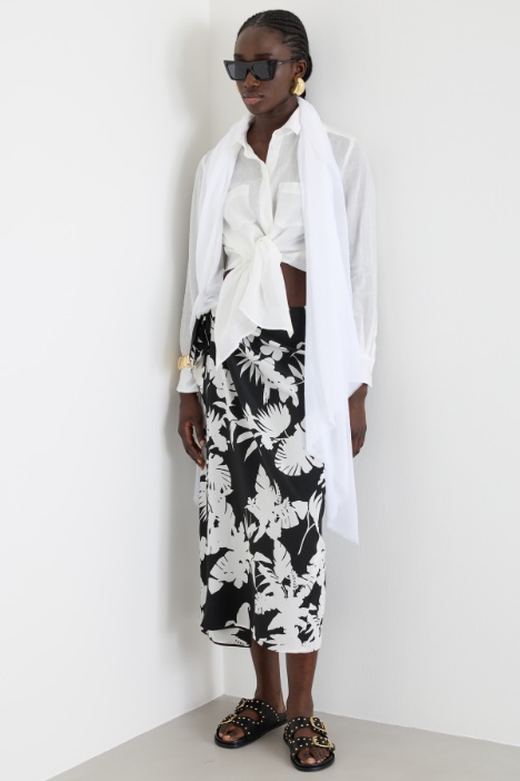 Panelled sarong skirt Intrend