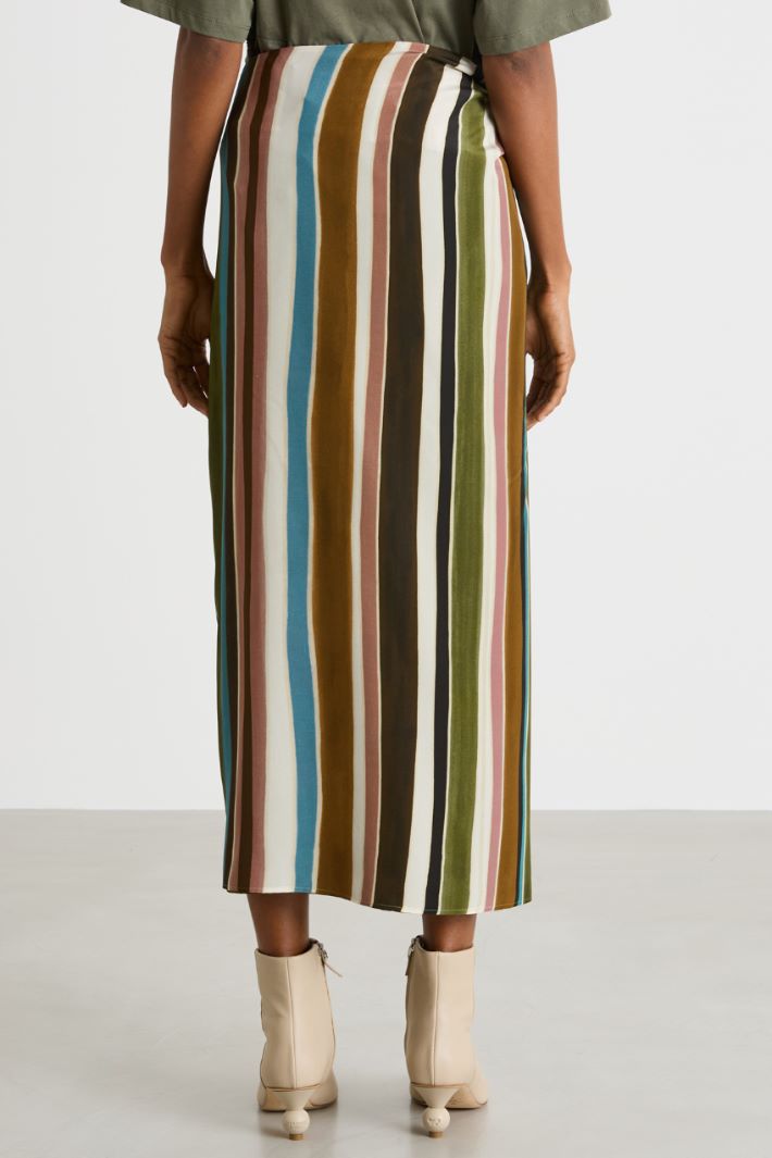 Panelled sarong skirt Intrend - 4