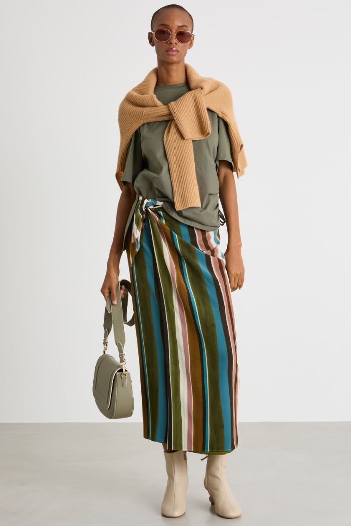 Panelled sarong skirt Intrend