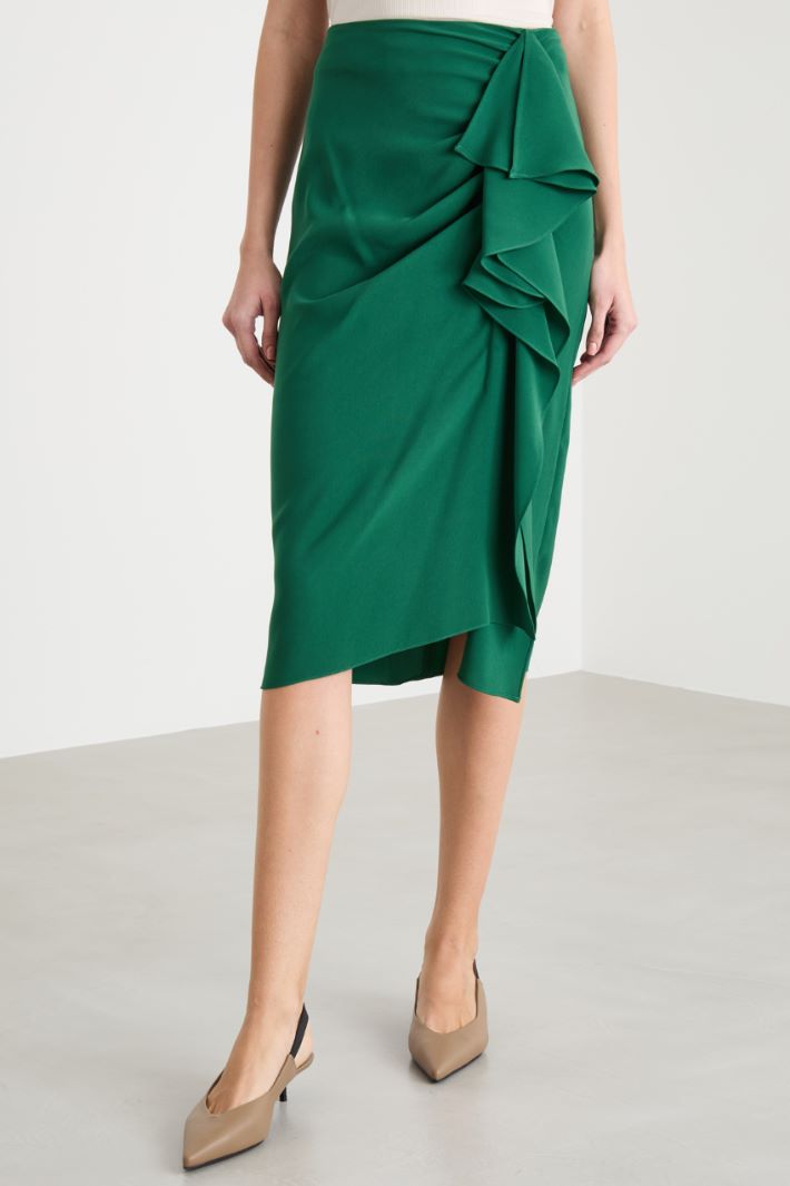 Cady skirt with maxi flounce Intrend - 2