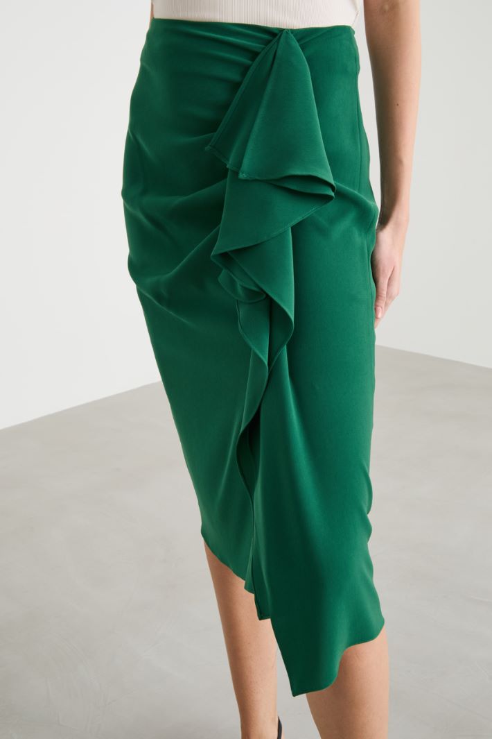 Cady skirt with maxi flounce Intrend - 3