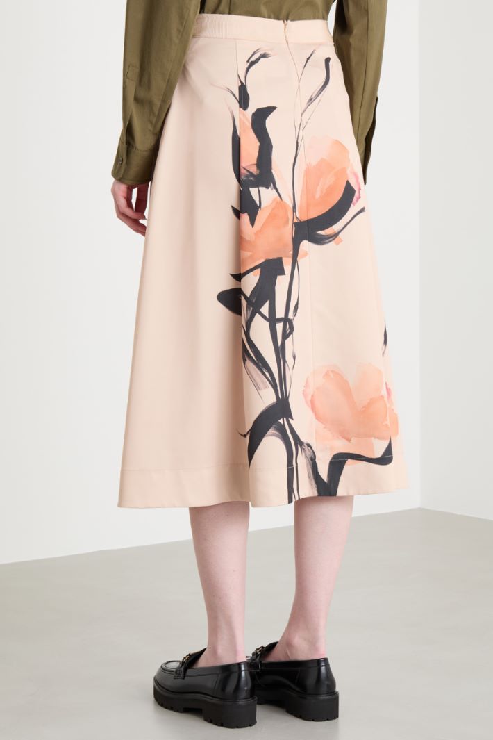 Printed ottoman skirt Intrend - 4