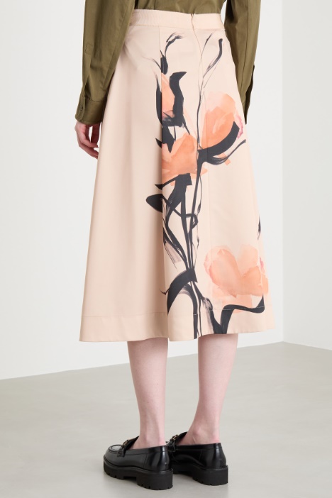 Gonna in ottoman stampato