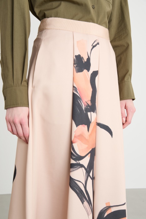 Gonna in ottoman stampato