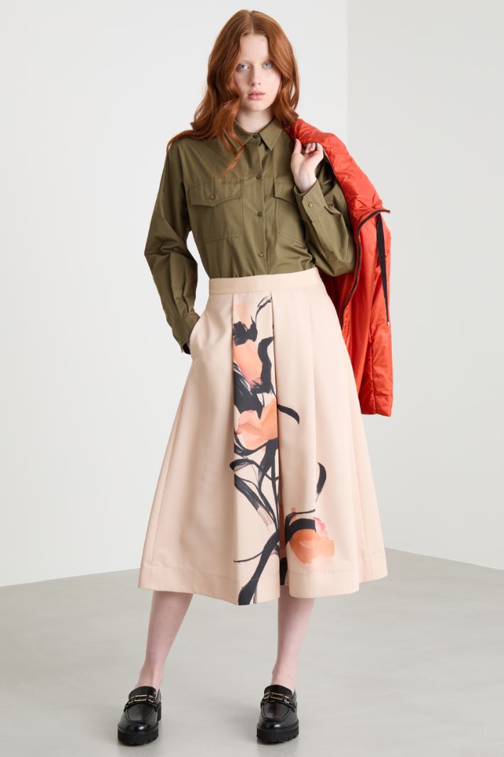 Printed ottoman skirt Intrend