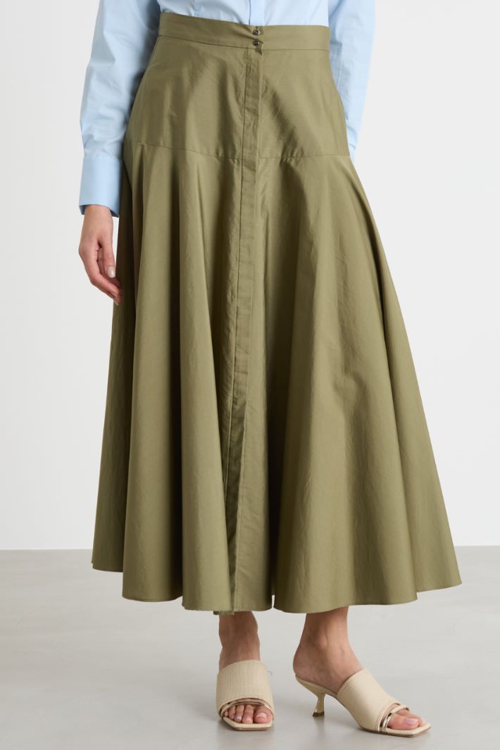 Basque-waist full skirt Intrend - 2