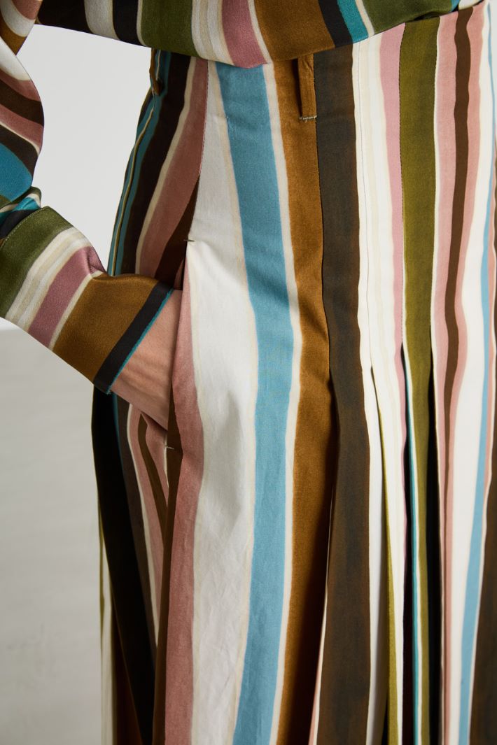 Pleated poplin skirt Intrend - 3