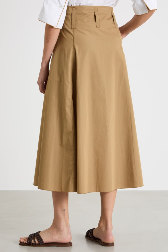 Poplin midi skirt Intrend - 4