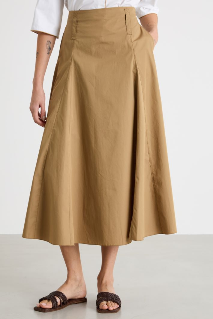 Poplin midi skirt Intrend - 2
