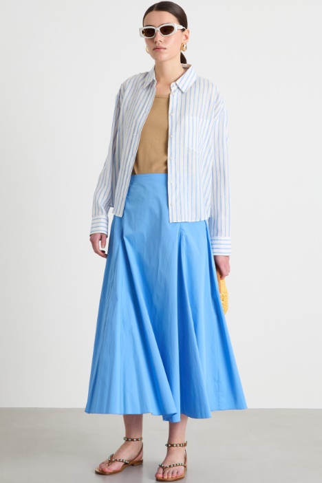 Poplin midi skirt Intrend