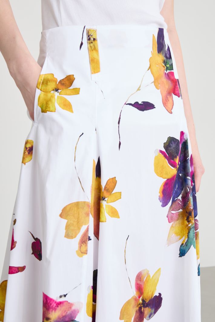 Poplin midi skirt Intrend - 3