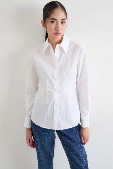 Slim-fit poplin shirt Intrend