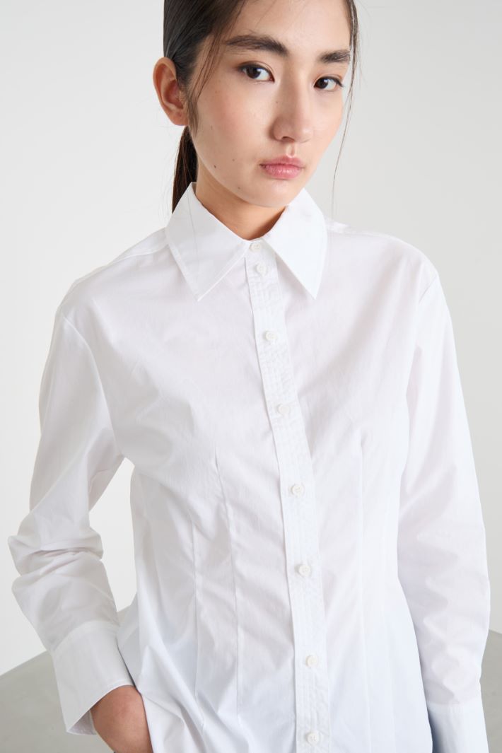 Slim-fit poplin shirt Intrend - 3