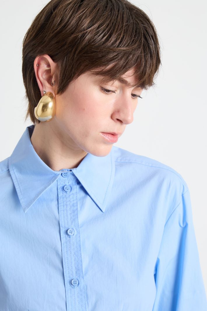 Slim-fit poplin shirt Intrend - 3