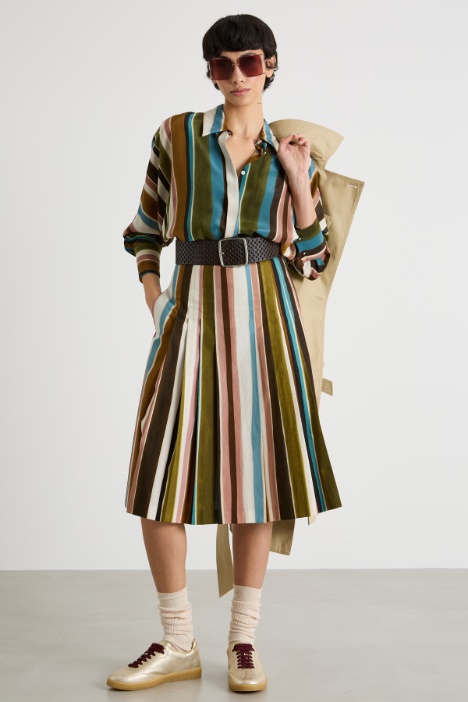 Printed crepe de chine blouse Intrend