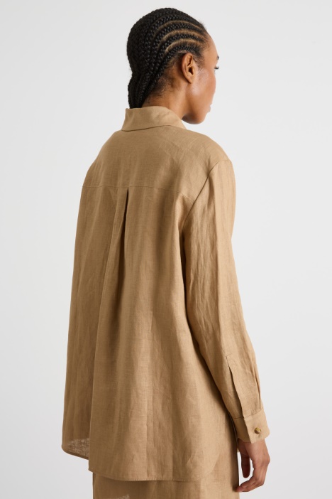 Camisa oversize de lino