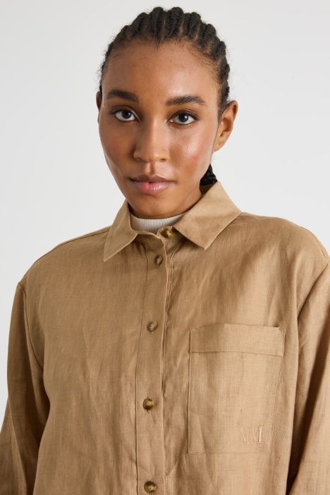 Camisa oversize de lino