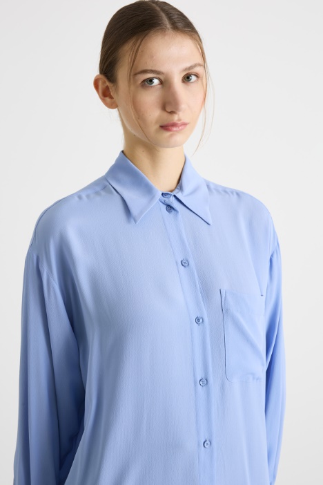 Camicia in crepe de chine