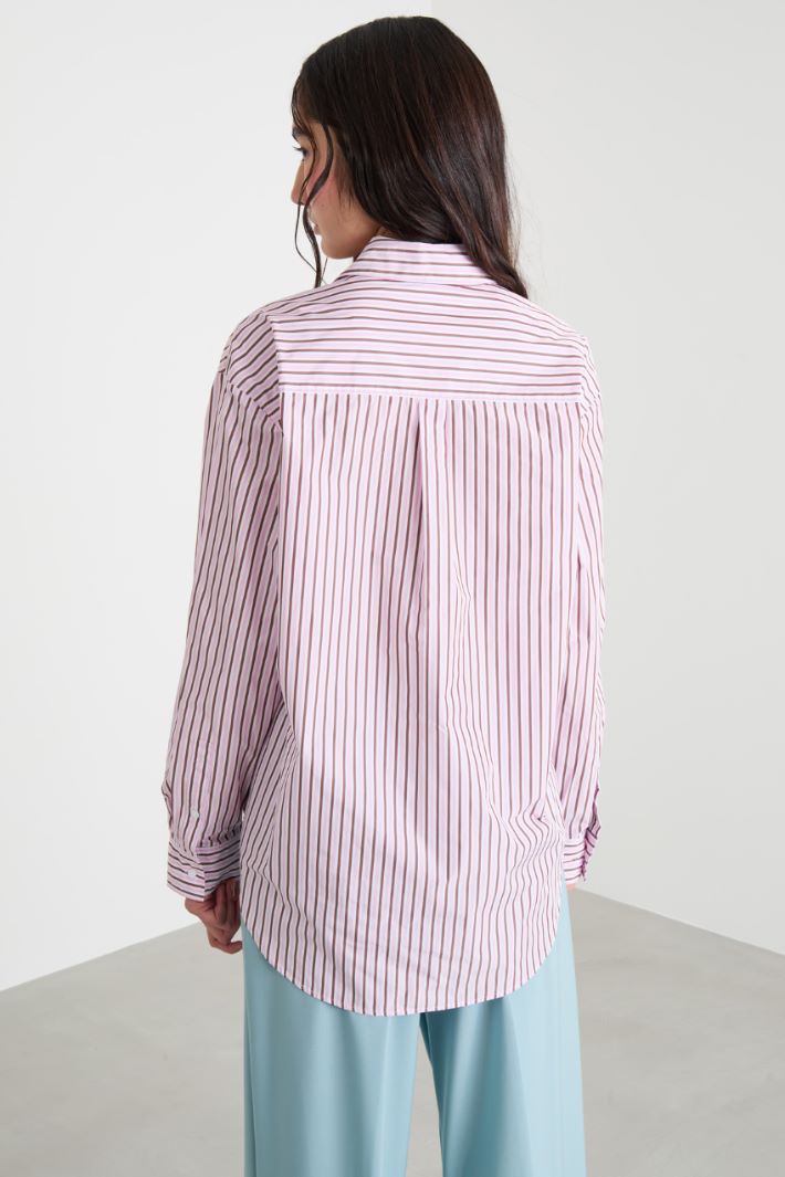 Oversized taffeta shirt Intrend - 4