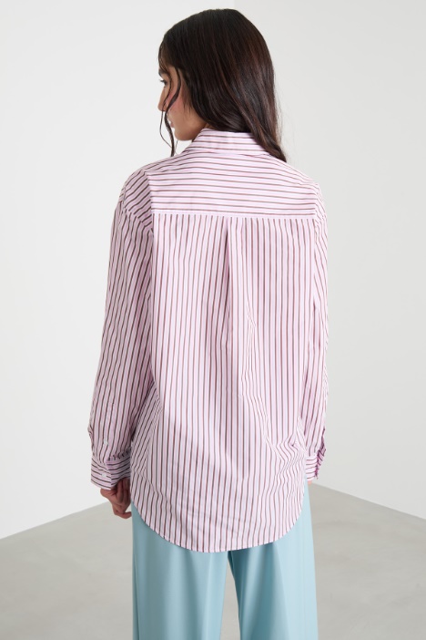 Camisa oversize de tafetán