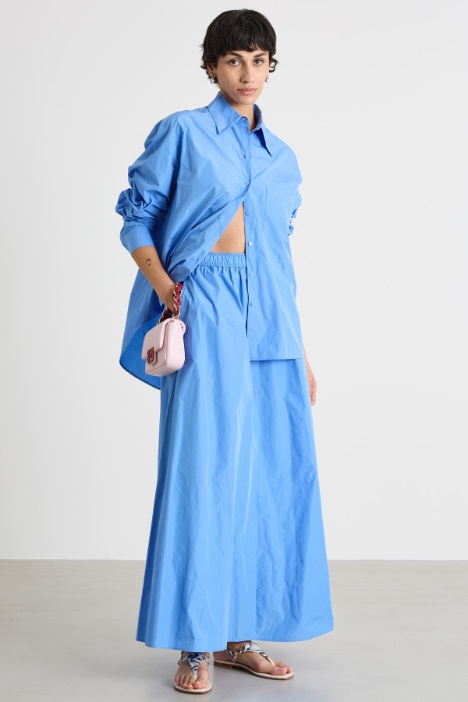 Oversized taffeta shirt Intrend