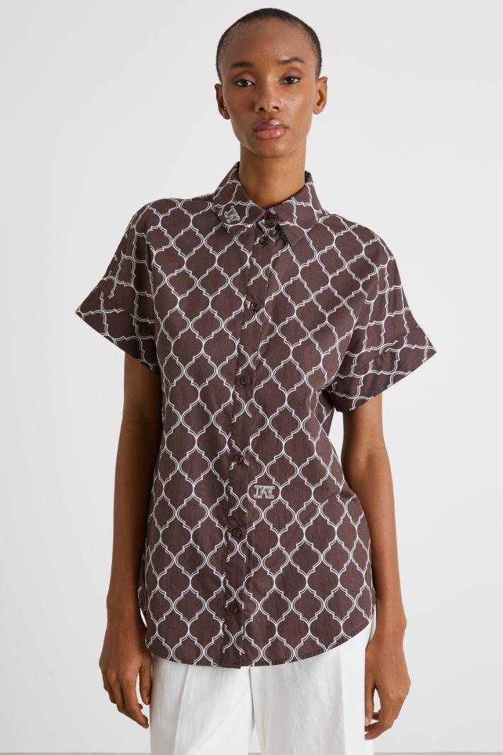 Lightweight poplin shirt Intrend - 2