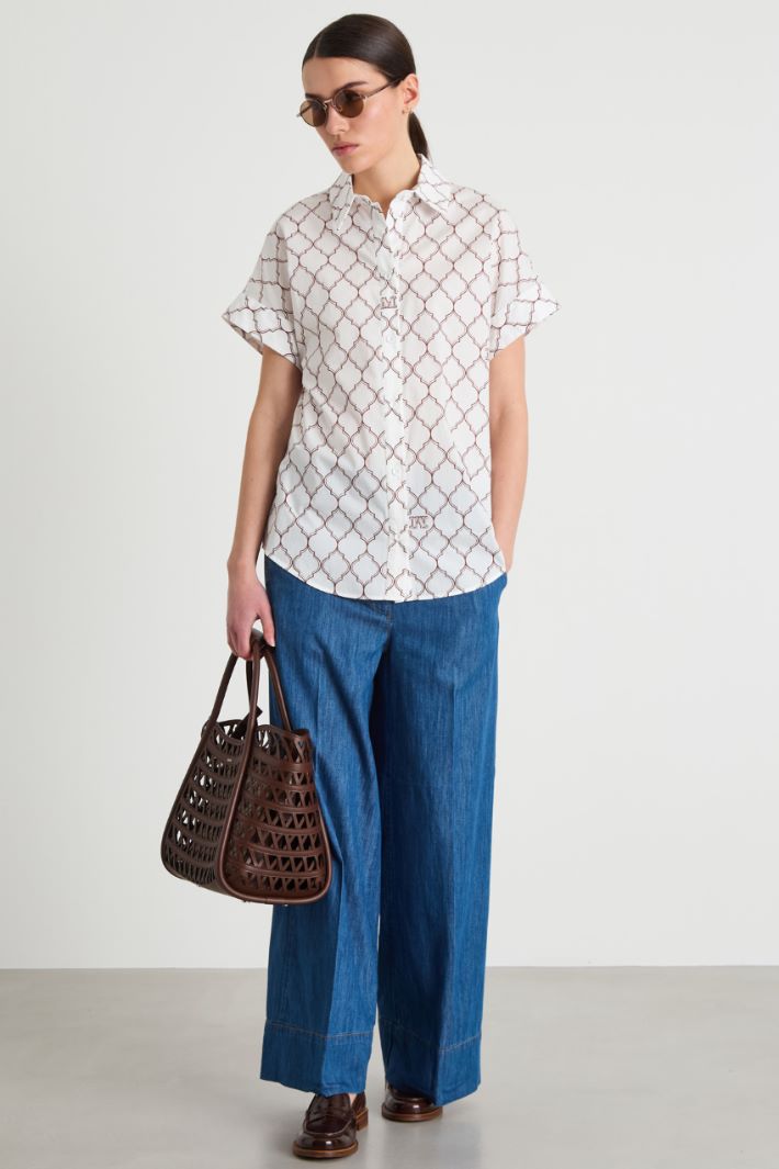 Lightweight poplin shirt Intrend
