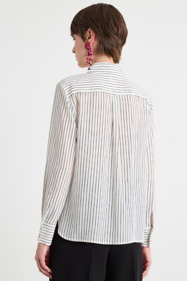 Printed crepe blouse Intrend - 4